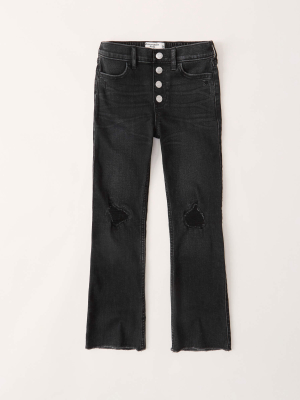 High Rise Ankle Flare Jeans