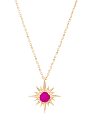 Ruby Star Necklace