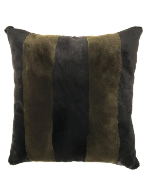 Sheared Two-tone Mink Pillow