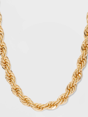 Sugarfix By Baublebar Braided Link Chain Statement Necklace - Gold