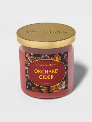 15.1oz Lidded Glass Jar 2-wick Orchard Cider Candle - Opalhouse™