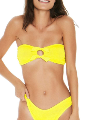 L Space Kristen Pucker Up Top In Yellow Pkkst18-cay