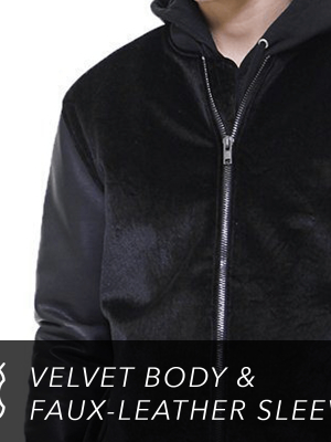 Bogo - Men's Velvet Bomber Jacket