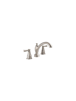 Delta Faucet T2793 Linden Double Lever Handle Deck Mounted Roman Tub Filler - - Stainless