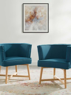 Glish Accent Chair Upholstered Fabric Set Of 2