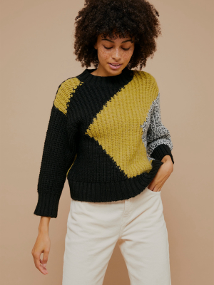 Chunky Abstract Knitted Sweater