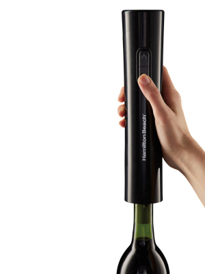 Hamilton Beach Cordless Electric Wine Opener - Black