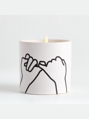 White Pinky Promise Candle