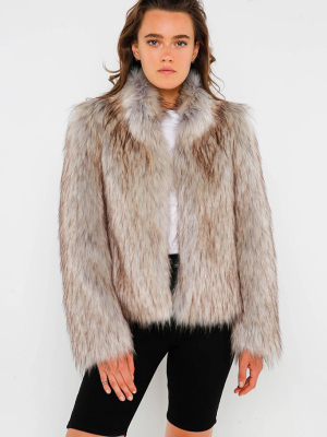 Fur Delish Jacket In Natural