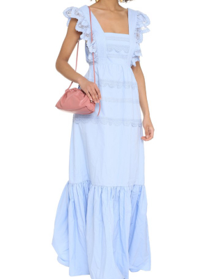 Self-portrait Broderie Anglaise Maxi Dress