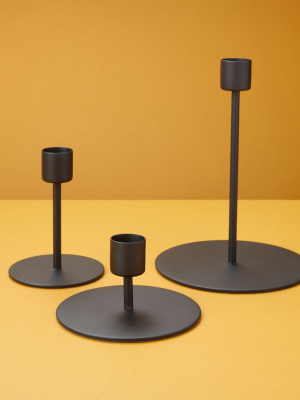 Black Taper Candle Holder, In Various Sizes