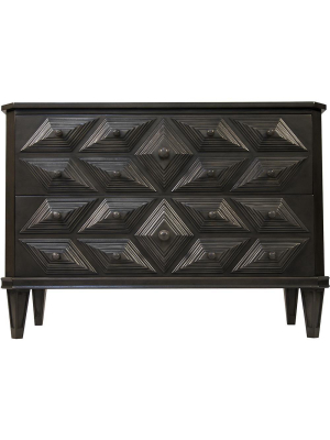 Noir Giza Brown And Black Dresser