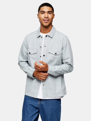 Grey Ripstop Overshirt