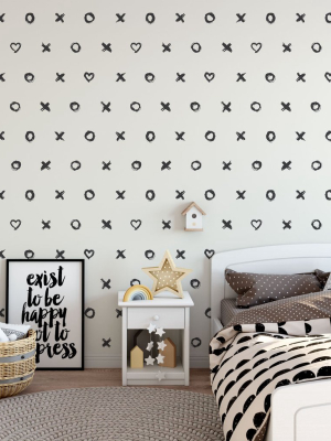 Hugs & Kisses Wallpaper From The Muffin & Mani Collection By Milton & King