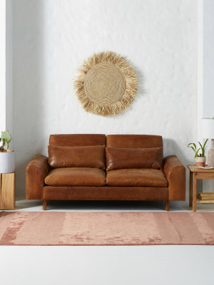 Mirren Two-cushion Leather Sofa