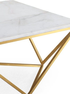 Harold White Marble Coffeetable