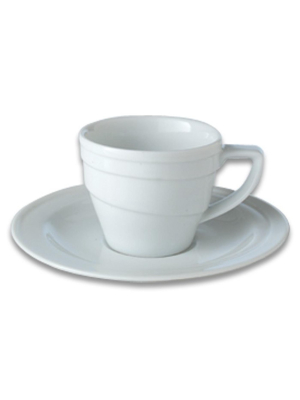Berghoff Eclipse 3.5oz Porcelain Espresso Cup & Saucer