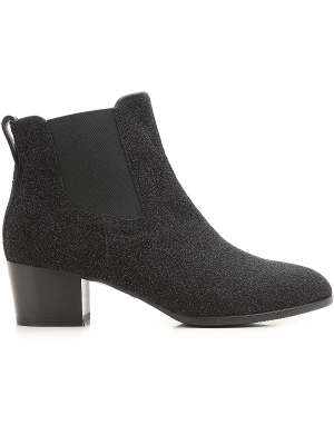 Hogan H314 Glittered Ankle Boots