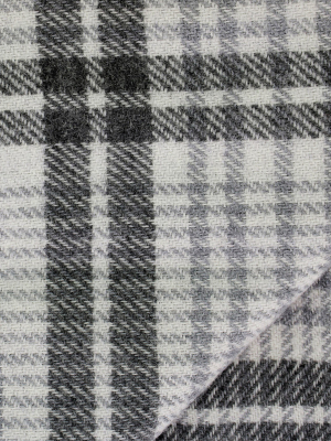 Brunello Cucinelli Checked Frayed Hem Scarf