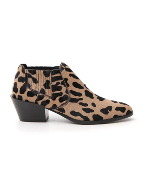 Tod's Leopard Printed Chelsea Boots