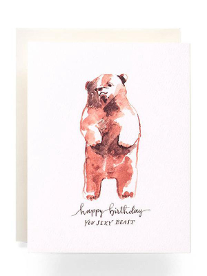 Sexy Beast Birthday Card