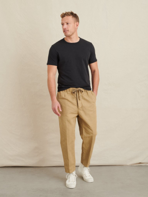 Pull On Pant In Cotton Linen