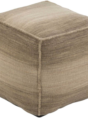 Charlee Pouf Ivory/camel/dark Brown