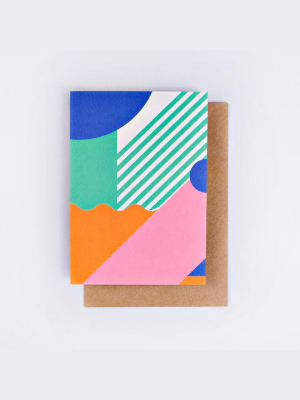 The Completist Miami Stripes Art Card