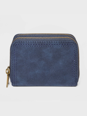 Women's Small Double Zip Wallet - Universal Thread™