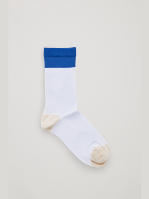 Colour-block Ankle Socks