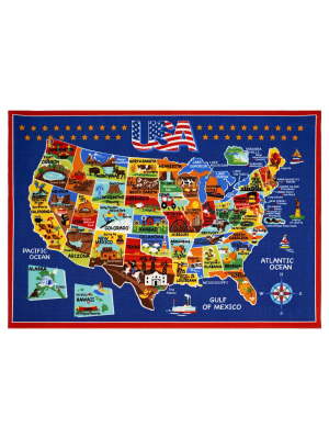 Smithsonian United States Of America Rug (5'x7')