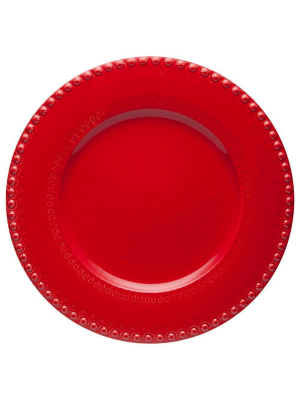 Bordallo Pinheiro Fantasy Red Charger Plate - Set Of 2