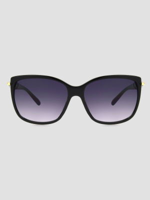 Women's Square Sunglasses - A New Day™ Black