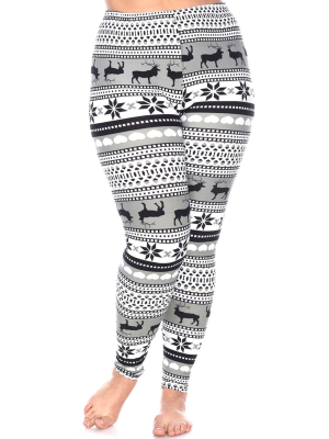 Casual Soft Printed Leggings - Plus