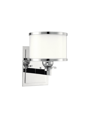 Basking Ridge 1 Light Bath Bracket Polished Nickel