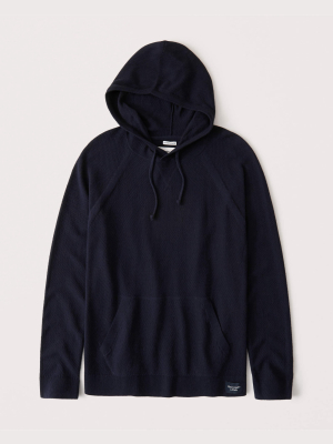 Cotton-cashmere Sweater Hoodie