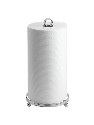 Idesign York Lyra Paper Towel Holder Stand Silver