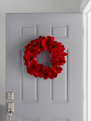 20" Amarylis Wreath Red - Threshold™
