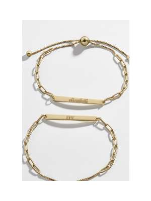 Baublebar Custom 14k Gold Vermeil Hera Pull-tie Bracelet