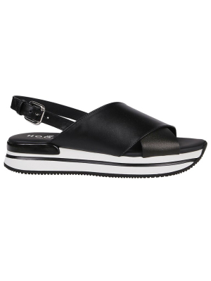 Hogan H222 Cross-strapped Sandals