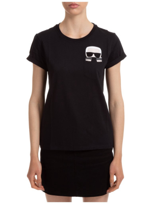 Karl Lagerfeld Front Pocket Graphic Print T-shirt