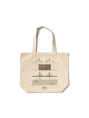 Sausalito Tote In Warm Grey