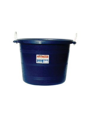 Tuff Stuff Products Mck70bl 70 Quart Weather Resistant Plastic Muck Bucket, Blue