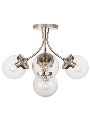 Prescott Medium Semi-flush Mount In Various Colors And Designs