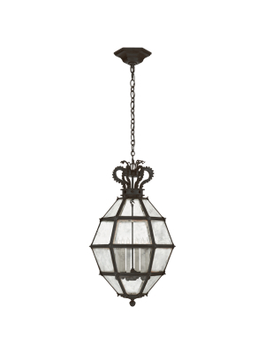 Venezia Medium Faceted Scroll-top Lantern In Various Colors