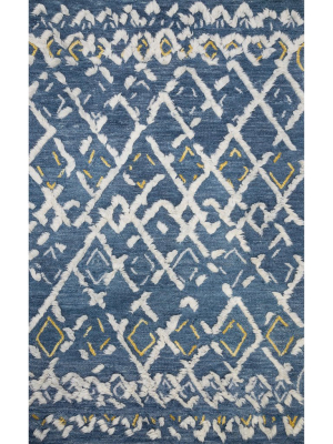 Loloi Justina Blakeney Symbology Rug - Denim/dove