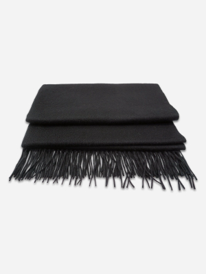 Unisex Fringe Solid Color Shawl Wrap Scarf