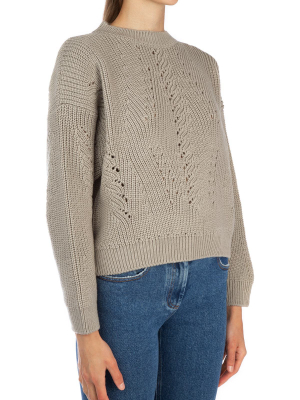 Alberta Ferretti Perforated Detail Sweater