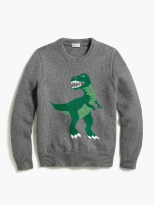 Boys' Dinosaur Crewneck Sweater