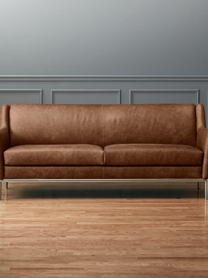 Alfred Cognac Leather Sofa
